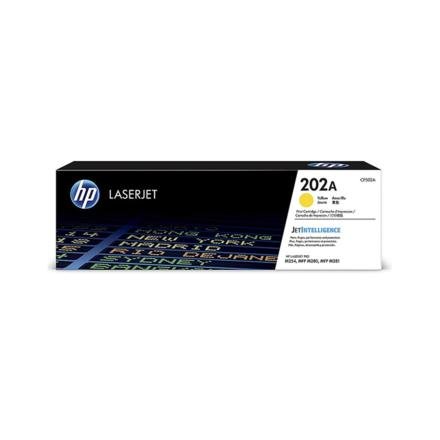 Toner HP 202A Color Amarillo CF502A para Impresora LaserJet