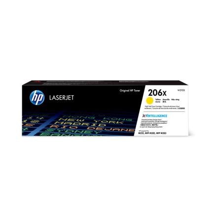 Toner HP 206X Color Amarillo W2112X  para Impresora LaserJet