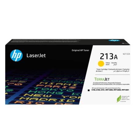 Toner HP 213A Color Amarillo W2132A para Impresora LaserJet