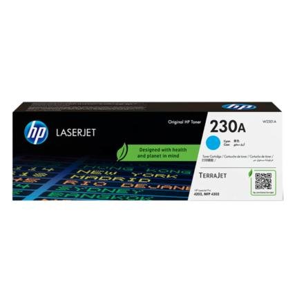 Toner HP 230A Color Cyan W2301A  para Impresora LaserJet