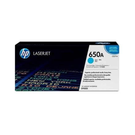 Toner HP 650A Color Cyan  CE271A para Impresora LaserJet