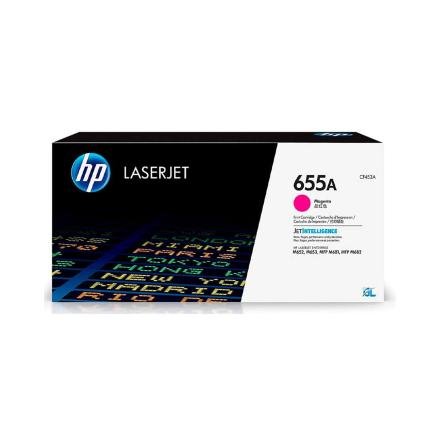 Toner HP 655A Color Magenta CF453A para Impresora LaserJet