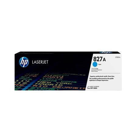 Toner HP 827A Color Cyan CF301A para Impresora LaserJet